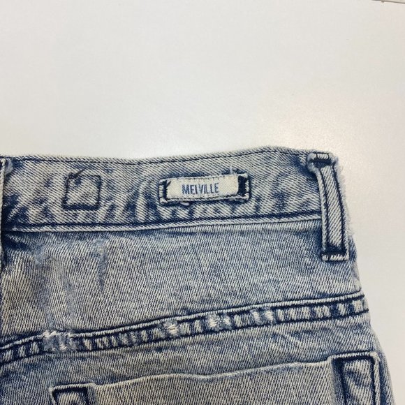 Brandy Melville Acid Wash High Rise Cuffed Shorts - Picture 4 of 7
